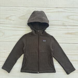 Patagonia Better Sweater Hoody Toddler Girls XXS (3-4) Full Zip Fleece Jacket